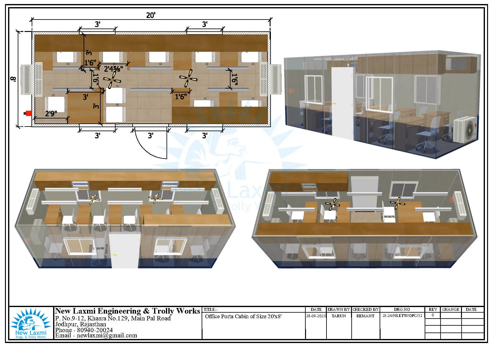 Office Cabin Layout
